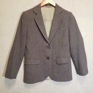 Grodins Women's Gray 100% Wool Suit Blazer Jacket Grey Size 4